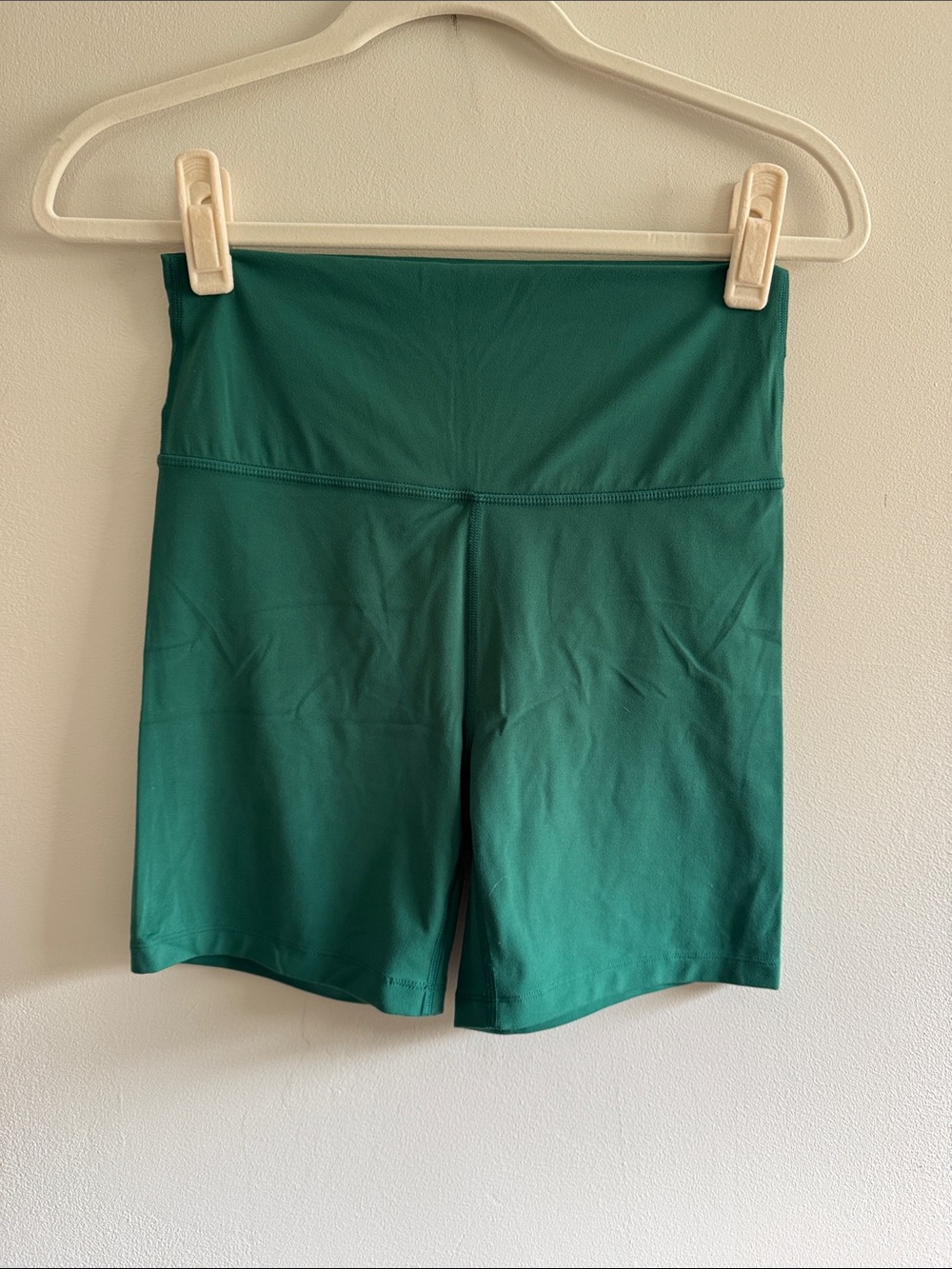 all in motion Emerald Green High-Rise Bike Shorts